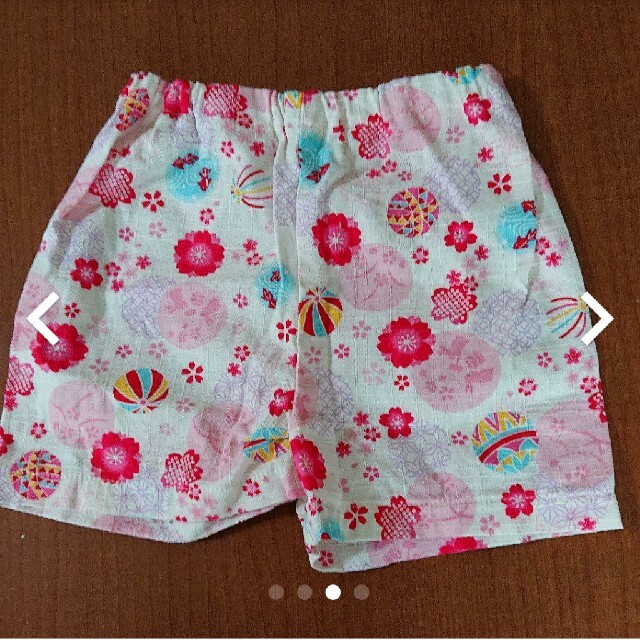 甚平90㎝女の子 キッズ/ベビー/マタニティのキッズ服女の子用(90cm~)(甚平/浴衣)の商品写真