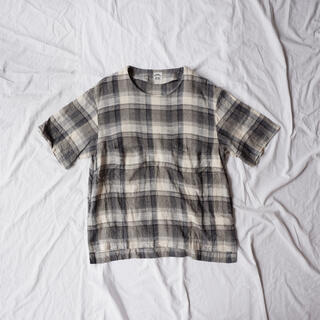 サンシー(SUNSEA)のSUNSEA check pullover(Tシャツ/カットソー(七分/長袖))
