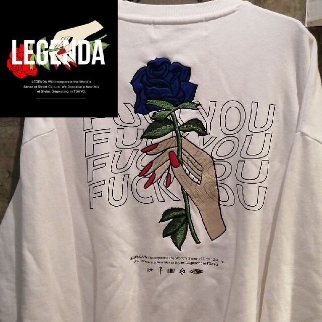 スウェット【限定廃盤青薔薇】LEGENDAトレーナー studious ZARA HARE