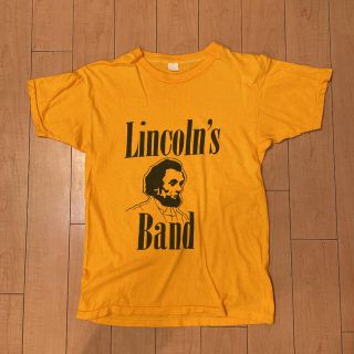 サンタモニカ(Santa Monica)の超貴重 60s ビンテージ USA製 リンカーンズ バンド 染みプリ Tシャツ(Tシャツ/カットソー(半袖/袖なし))