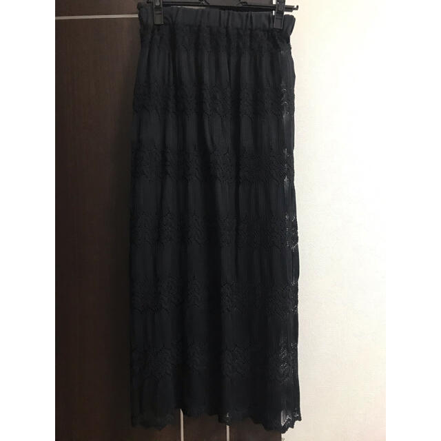 Adam et Rope'(アダムエロぺ)のアダムエロペ　透かし編みレーススカート　新品未使用 レディースのスカート(ロングスカート)の商品写真