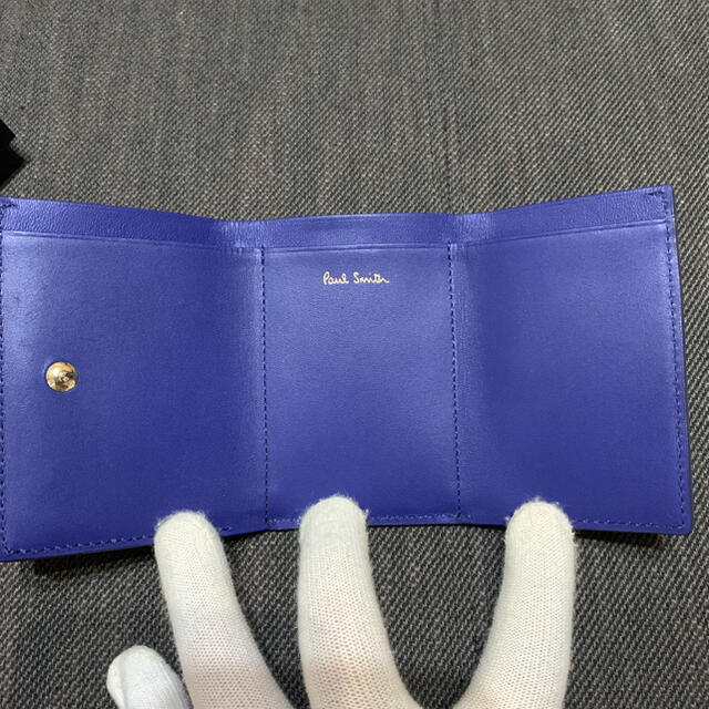 Paul Smith(ポールスミス)のポールスミス　ミニクーパー ミニ財布　ミニエンボス 3つ折り財布　ブルー メンズのファッション小物(折り財布)の商品写真