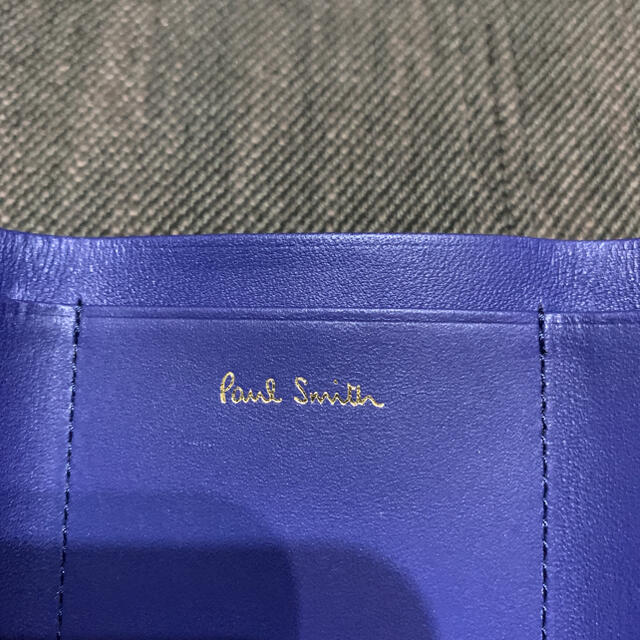 Paul Smith(ポールスミス)のポールスミス　ミニクーパー ミニ財布　ミニエンボス 3つ折り財布　ブルー メンズのファッション小物(折り財布)の商品写真