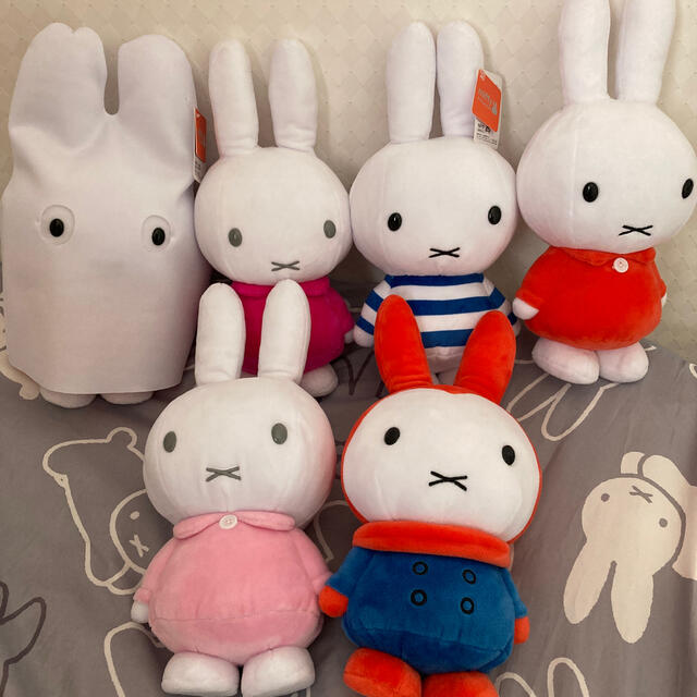 【ミッフィー 】miffy SLサイズぬいぐるみ6体セット