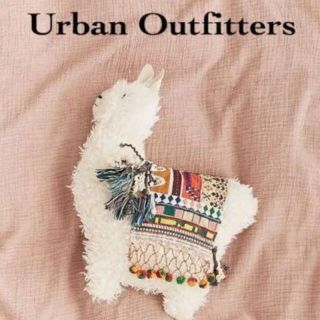 UrbanOutfitters Furry Llama Pillow