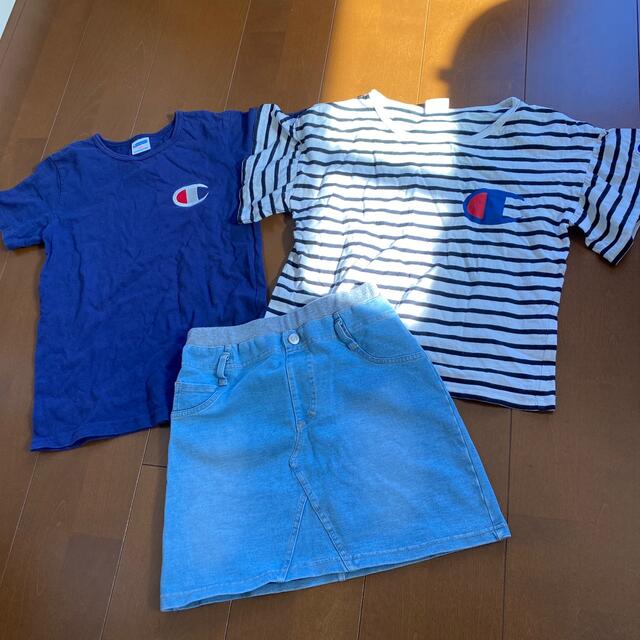 Champion(チャンピオン)のchampion 三点セット キッズ/ベビー/マタニティのキッズ服女の子用(90cm~)(Tシャツ/カットソー)の商品写真