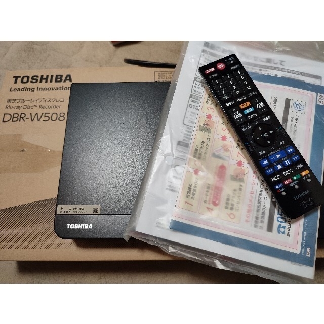 東芝(トウシバ)の東芝TOSHIBA　REGZAブルーレイレコーダー DBR-W508 スマホ/家電/カメラのテレビ/映像機器(ブルーレイレコーダー)の商品写真