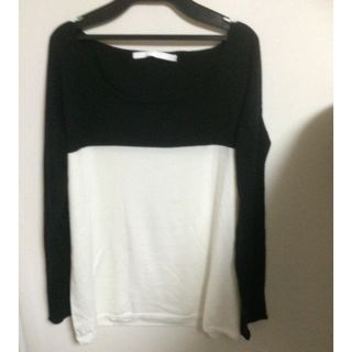 ブラックバイマウジー(BLACK by moussy)のブラックバイマウジー  バイカラーニット(ニット/セーター)