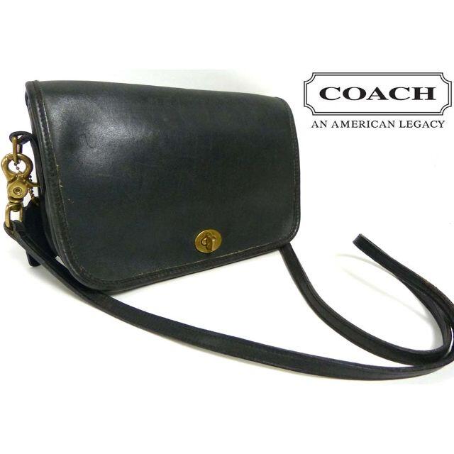 70s USA製 オールドコーチ COACHターンロック　ショルダーバッグレディース