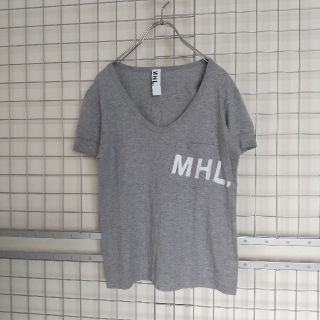 マーガレットハウエル(MARGARET HOWELL)の売約済み【マーガレットハウエル:MHL,】半袖 カットソー Tシャツ グレー系(Tシャツ(半袖/袖なし))