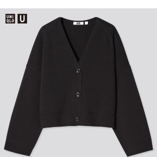 ユニクロ(UNIQLO)のミラノリブvネックカーディガン(カーディガン)