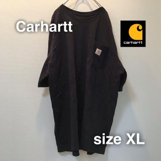 カーハート(carhartt)のCarhartt カーハートポケットTシャツ XL ブラック　黒　オーバーサイズ(Tシャツ/カットソー(半袖/袖なし))