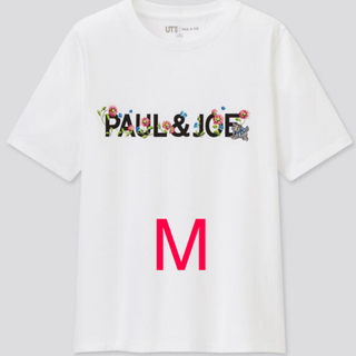 ポールアンドジョー(PAUL & JOE)のユニクロ　ポール&ジョー  ロゴＴシャツ M ホワイト (Tシャツ(半袖/袖なし))