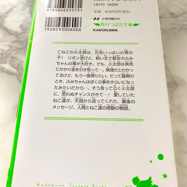 角川書店(カドカワショテン)の2歳になれなかったこねこ小太郎 : ねこたちからのメッセージ エンタメ/ホビーの本(ノンフィクション/教養)の商品写真