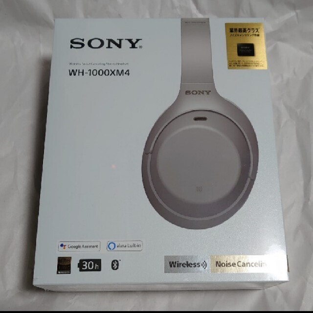 SONY(ソニー)の新品未開封 SONY  WH-1000XM4 シルバー スマホ/家電/カメラのオーディオ機器(ヘッドフォン/イヤフォン)の商品写真