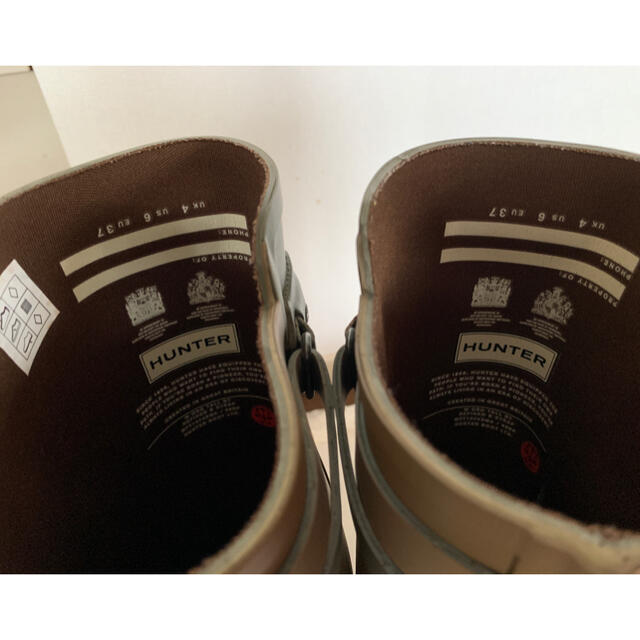 HUNTER(ハンター)のハンター レインブーツ オリーブ×ブラウン UK4(23cm)  レディースの靴/シューズ(レインブーツ/長靴)の商品写真