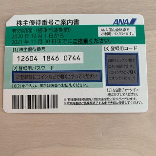 エーエヌエー(ゼンニッポンクウユ)(ANA(全日本空輸))のANA株主優待　2021年11月30日まで(その他)