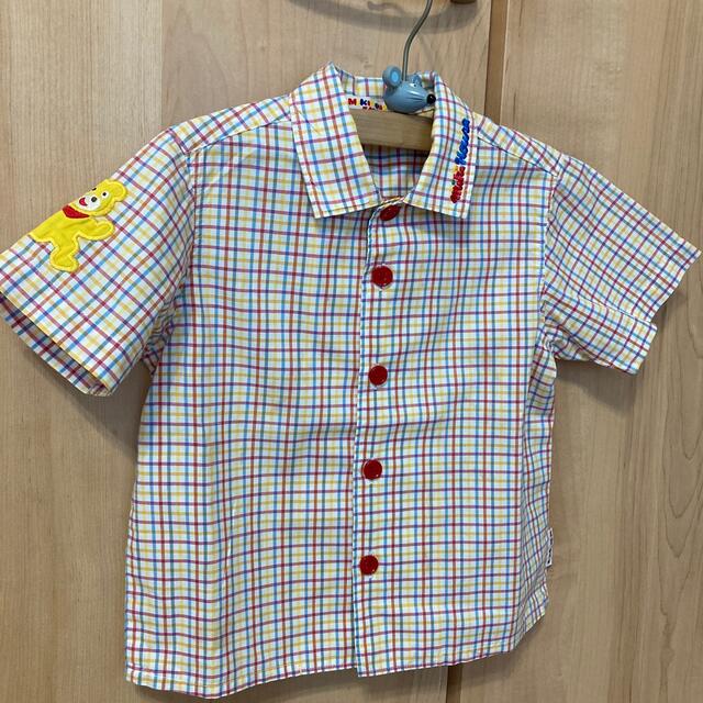 mikihouse(ミキハウス)のミキハウス　シャツ（90.100センチ） キッズ/ベビー/マタニティのキッズ服男の子用(90cm~)(Tシャツ/カットソー)の商品写真