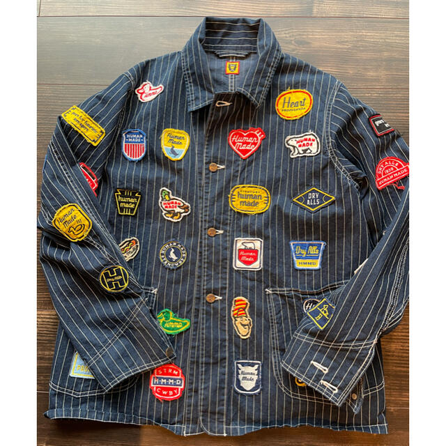 ヒューマンメイド パッチカバーオール L 美品 HUMAN MADE | www