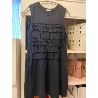 限定SALE100%新品 miumiu - 試着のみmiumiuフリルワンピース ドレスの ...