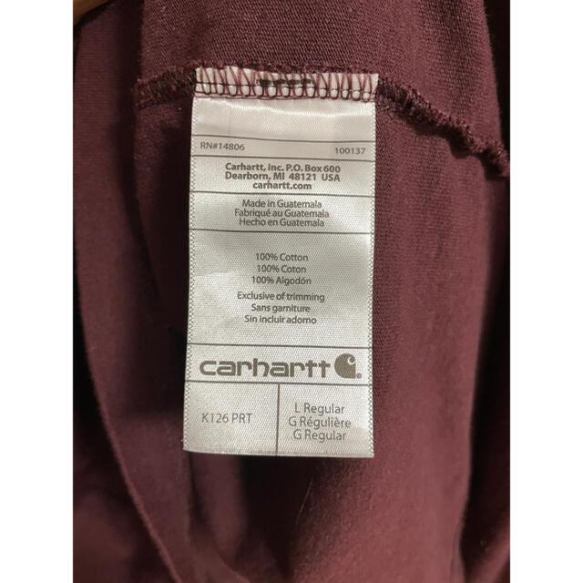 carhartt(カーハート)の【美品】古着 Carhartt カットソー 長袖 ロンＴ メンズのトップス(Tシャツ/カットソー(七分/長袖))の商品写真