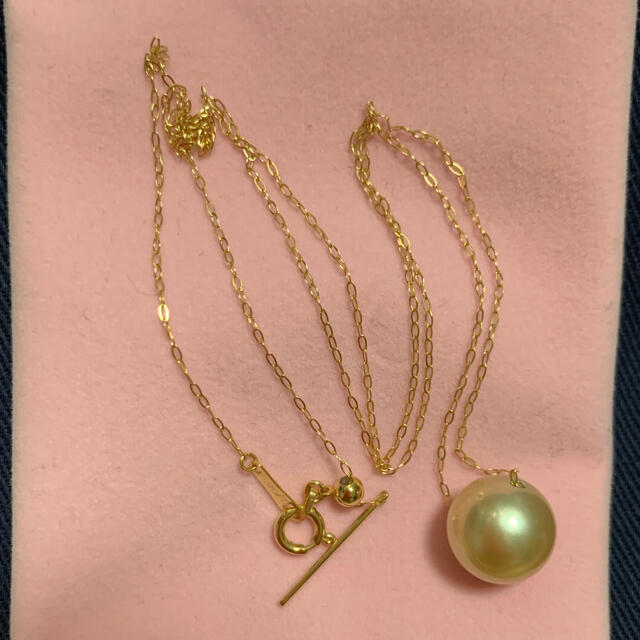 18K Japan gold South sea pearl necklace