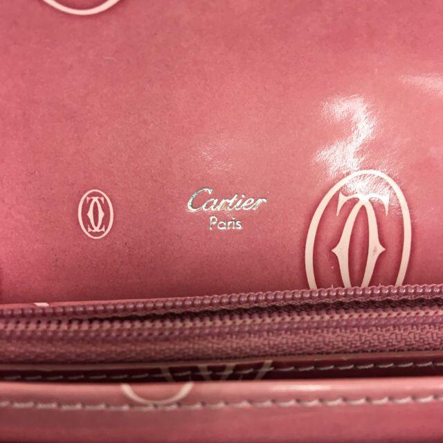 Cartier パテントレザー ピンクの通販 by なにわ's shop ｜カルティエならラクマ - カルティエ ハッピーバースデー 二つ折り長財布 超激安即納
