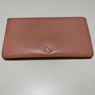 シャネル(CHANEL)のシャネル　長財布　ピンク(財布)