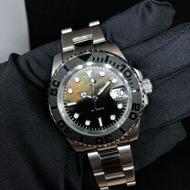 時計SEIKO MOD カスタム シェルダイヤル ヨットマスター NH35 自動巻き