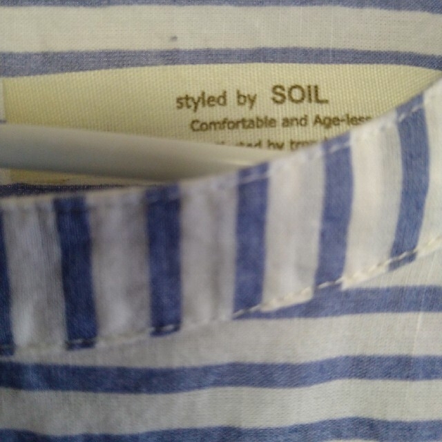 SOIL(ソイル)のSOIL  コットン　カットソー　ブラウス レディースのトップス(シャツ/ブラウス(長袖/七分))の商品写真