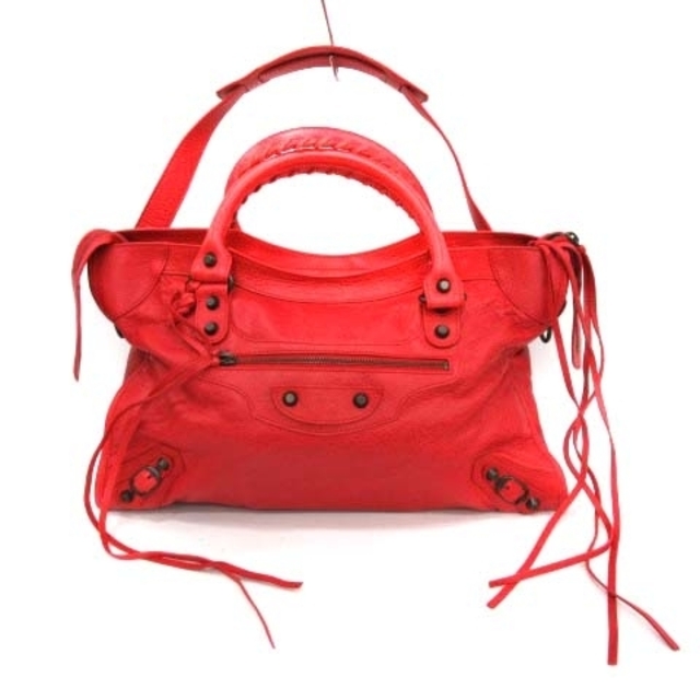 Balenciaga(バレンシアガ)のバレンシアガ ザ・シティ エディターズバッグ ハンド トート レザー 赤 レディースのバッグ(ハンドバッグ)の商品写真