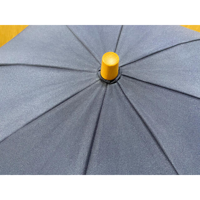 サンバリア100 ネイビーフリル　(2段折) レディースのファッション小物(傘)の商品写真