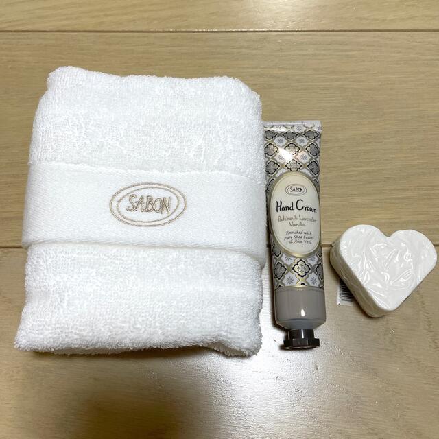 SABON(サボン)のSABON サボン♡ハンドタオル ハンドクリームセット コスメ/美容のボディケア(ハンドクリーム)の商品写真