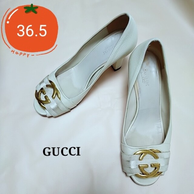 Gucci(グッチ)のGucci グッチ イタリア製 パンプス 361/2 ライトベージュ レディースの靴/シューズ(ハイヒール/パンプス)の商品写真