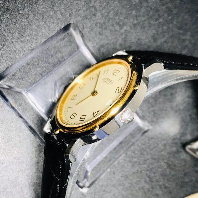 Hermes(エルメス)の【正規品】 エルメス メンズ 腕時計 クリッパー ゴールドコンビ レディース メンズの時計(腕時計(アナログ))の商品写真