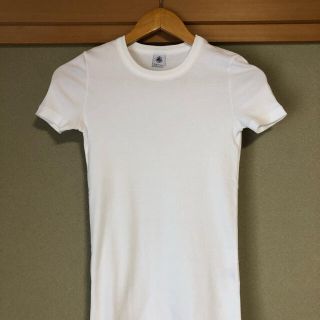 プチバトー(PETIT BATEAU)の半袖Tシャツ 白クルーネック(Tシャツ(半袖/袖なし))