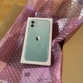 アイフォーン(iPhone)のiPhone11 64Gグリーン新品未開封(スマートフォン本体)