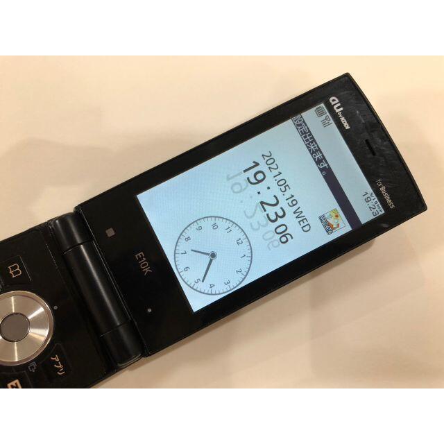 京セラ(キョウセラ)のau 京セラ　E10K ブラック　中古品④ スマホ/家電/カメラのスマートフォン/携帯電話(携帯電話本体)の商品写真