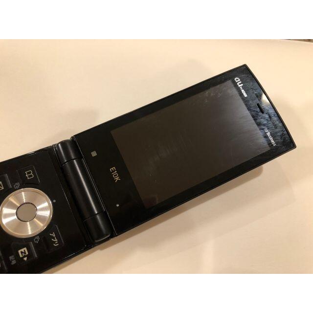 京セラ(キョウセラ)のau 京セラ　E10K ブラック　中古品④ スマホ/家電/カメラのスマートフォン/携帯電話(携帯電話本体)の商品写真