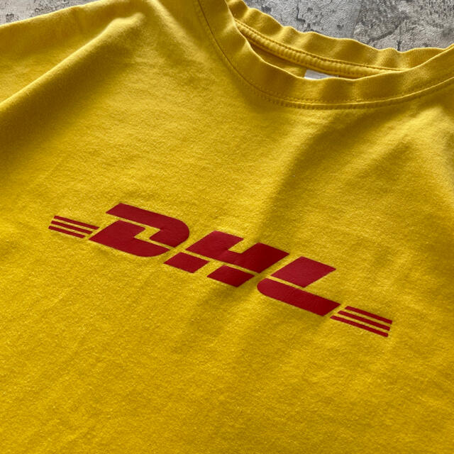 希少】DHL 企業ロゴ ヴェトモン元ネタ L アメリカ輸入 Tシャツ 半袖 ...