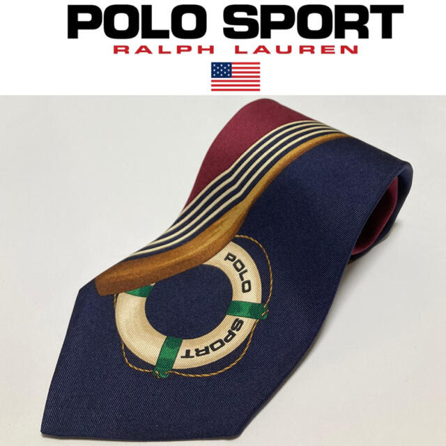 POLO  SPORT　ネクタイ　ポロスポーツ　セーリング　ヨット　ラルフ　貴重