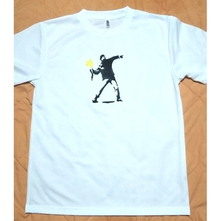 フラワーボンバー デザインプリントTシャツ 自作 ハンドメイドプリント(Tシャツ/カットソー(半袖/袖なし))