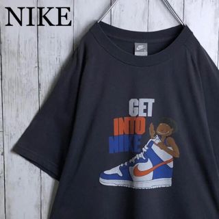 ナイキ(NIKE)の【両面デザイン】 ナイキ ダンクプリント Tシャツ L スミクロ(Tシャツ/カットソー(半袖/袖なし))