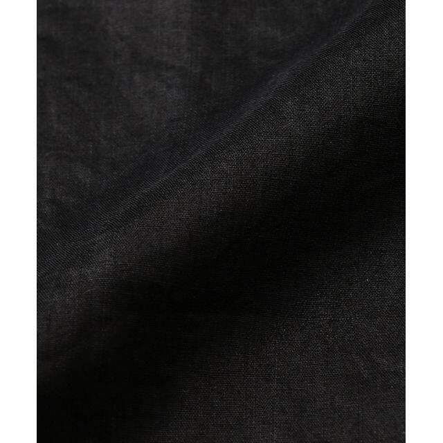 SHIPS(シップス)の【未使用】リラックスシルエットラミーオープンカラーシャツ BLACK シップス メンズのトップス(シャツ)の商品写真