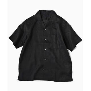 シップス(SHIPS)の【未使用】リラックスシルエットラミーオープンカラーシャツ BLACK シップス(シャツ)