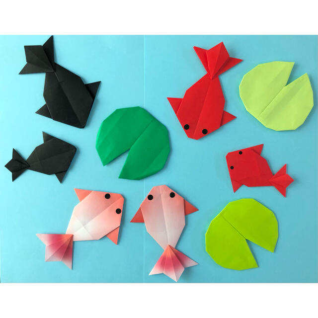 あきこ様専用 壁面飾り 折り紙 金魚と睡蓮2セットの通販 By ラ ネージュ S Shop ラクマ
