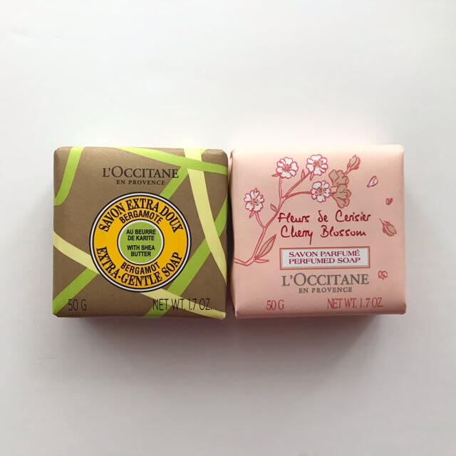 L'OCCITANE(ロクシタン)のロクシタン テ・アールグレイ チェリーブロッサム ソープ セット コスメ/美容のボディケア(ボディソープ/石鹸)の商品写真