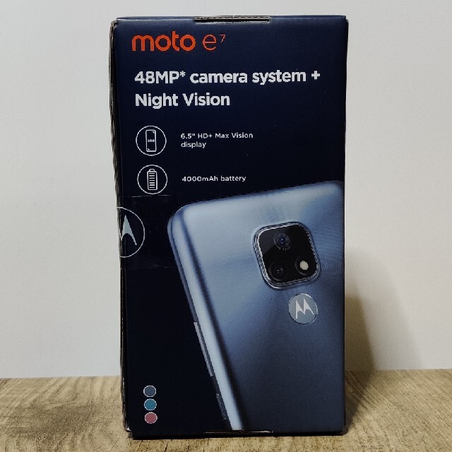 Motorola(モトローラ)の【新品未開封】motorola moto e7 (ミネラルグレー/64GB) スマホ/家電/カメラのスマートフォン/携帯電話(スマートフォン本体)の商品写真