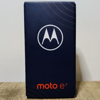 モトローラ(Motorola)の【新品未開封】motorola moto e7 (ミネラルグレー/64GB)(スマートフォン本体)