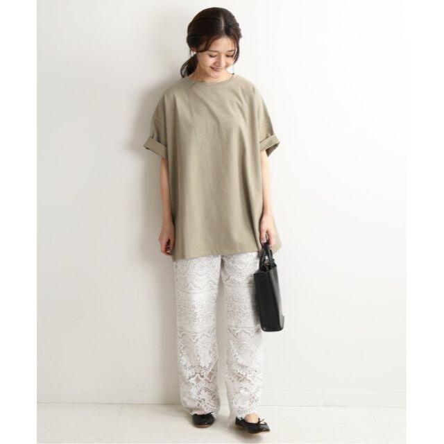 IENA SLOBE カレッジロゴTシャツ　カーキ 2